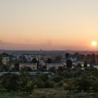 Sonnenuntergang an der polnisch deutschen Grenze