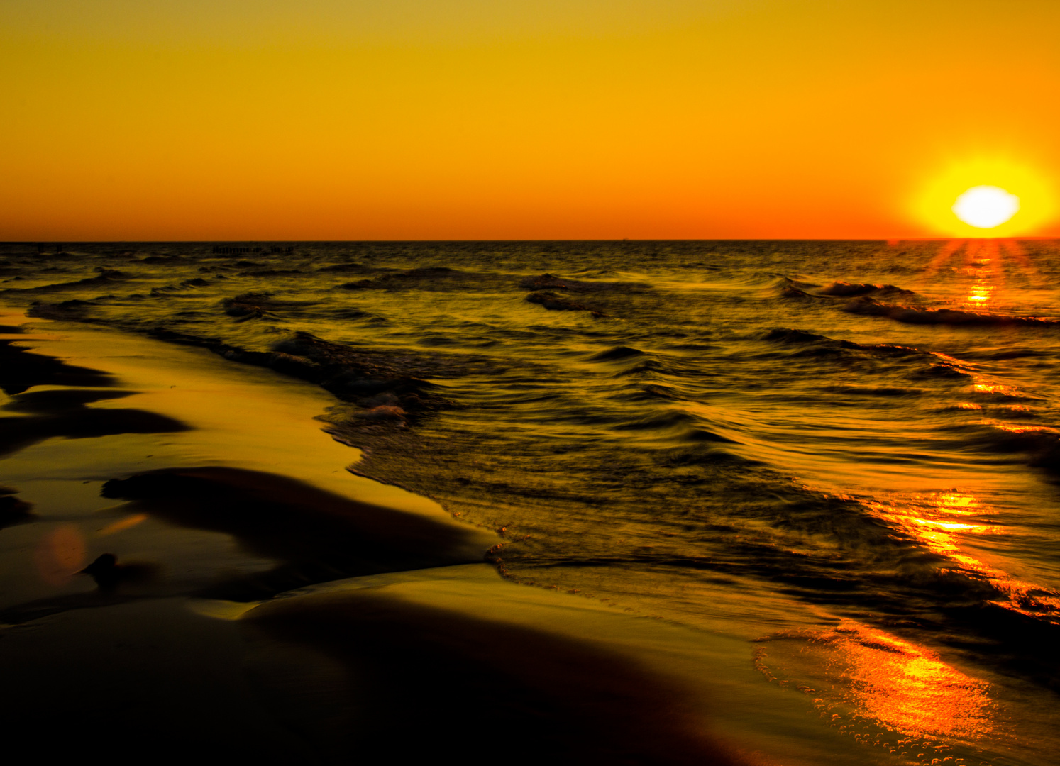 Sonnenuntergang an der Polnischen Ostsee
