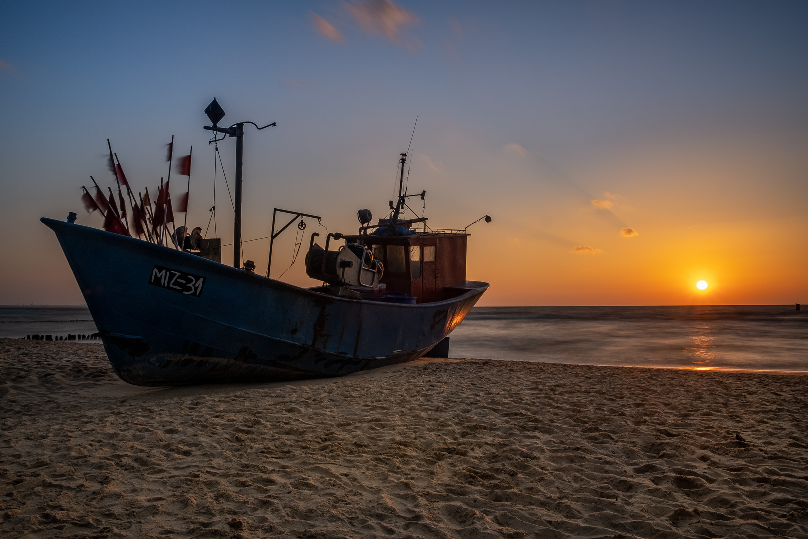 Sonnenuntergang an der polnischen Ostsee