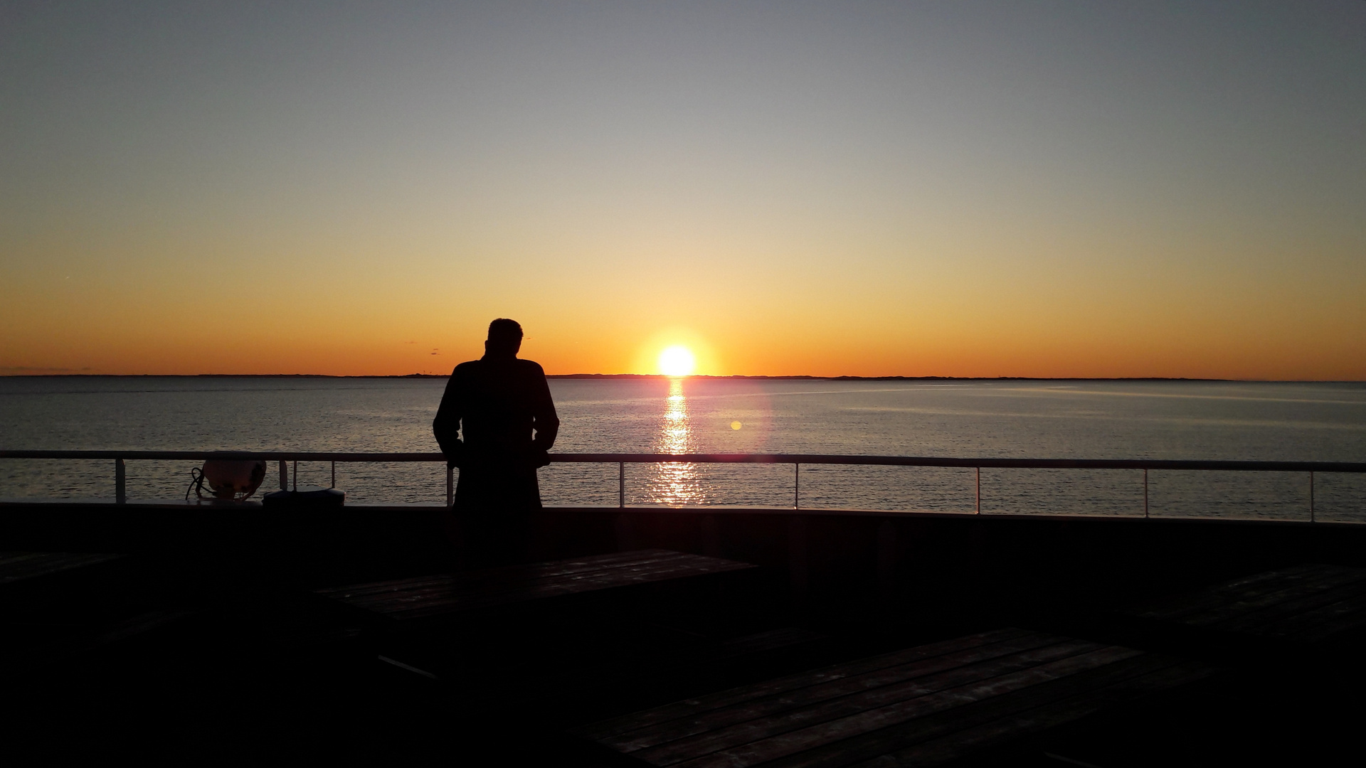 Sonnenuntergang an der Promenade...