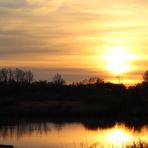 Sonnenuntergang an der Recknitz