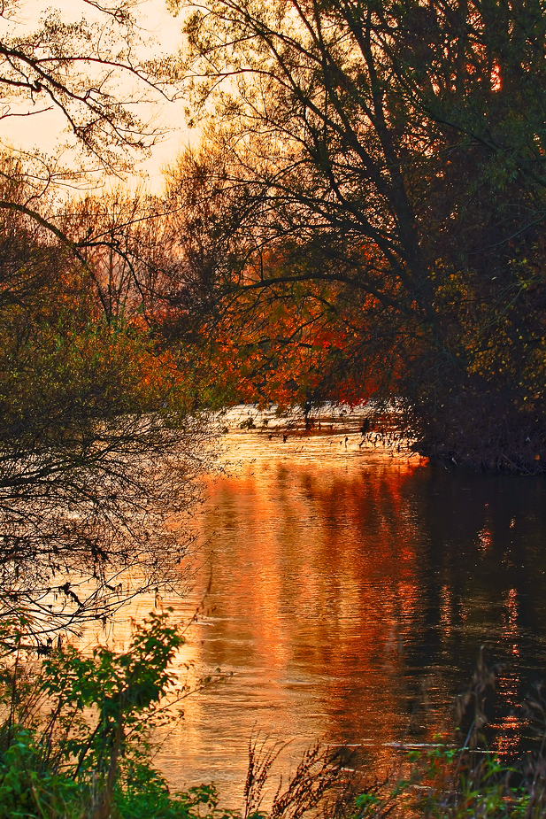 Sonnenuntergang an der Rednitz