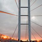 Sonnenuntergang an der Rügenbrücke