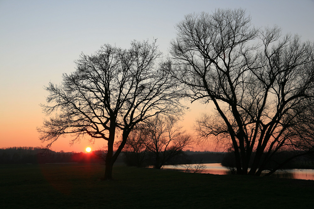 Sonnenuntergang an der Ruhr