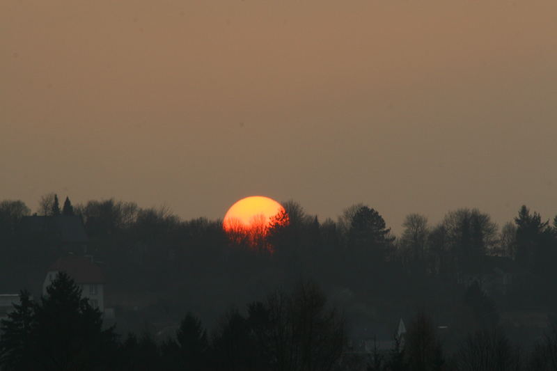 Sonnenuntergang an der Ruhr