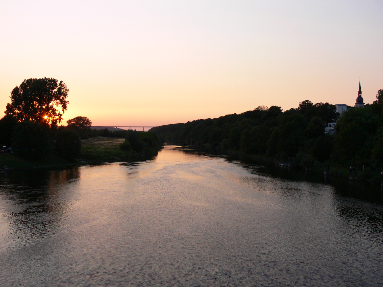 Sonnenuntergang an der Ruhr