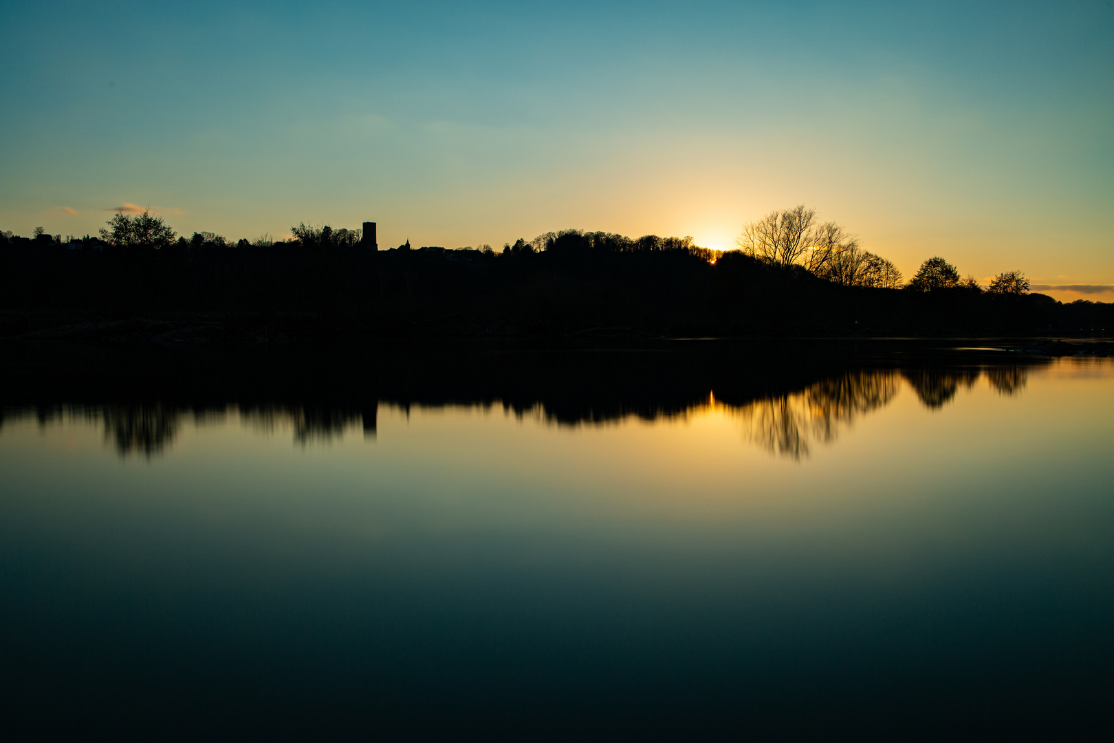 Sonnenuntergang an der Ruhr