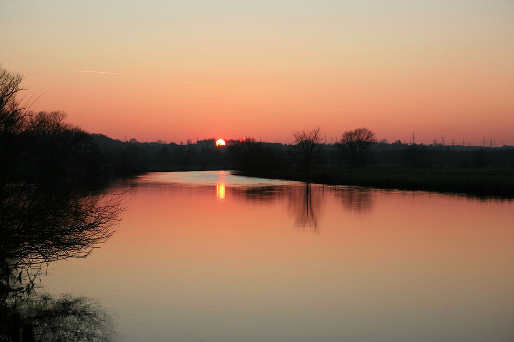 Sonnenuntergang an der Ruhr Bild 2