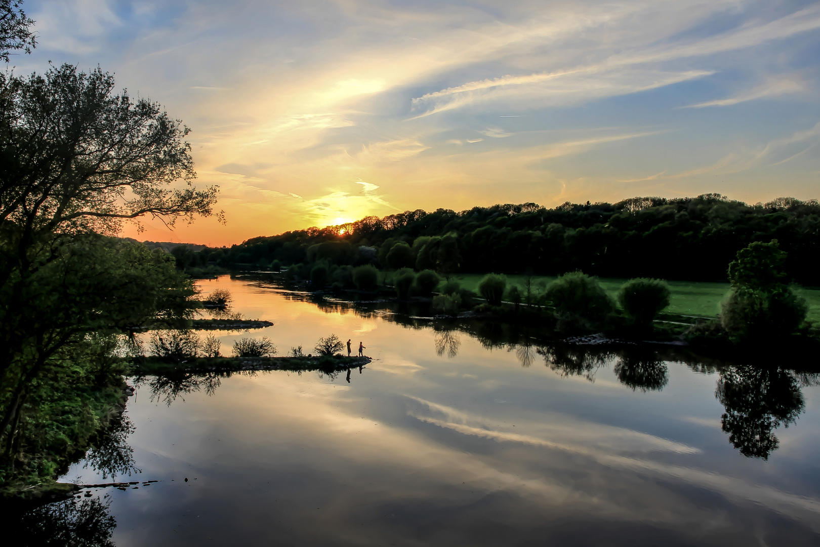 Sonnenuntergang an der Ruhr