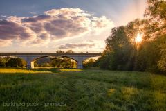 Sonnenuntergang an der Ruhr in Bochum