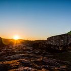 Sonnenuntergang an der Ruine Falkenburg