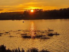 Sonnenuntergang an der Saone