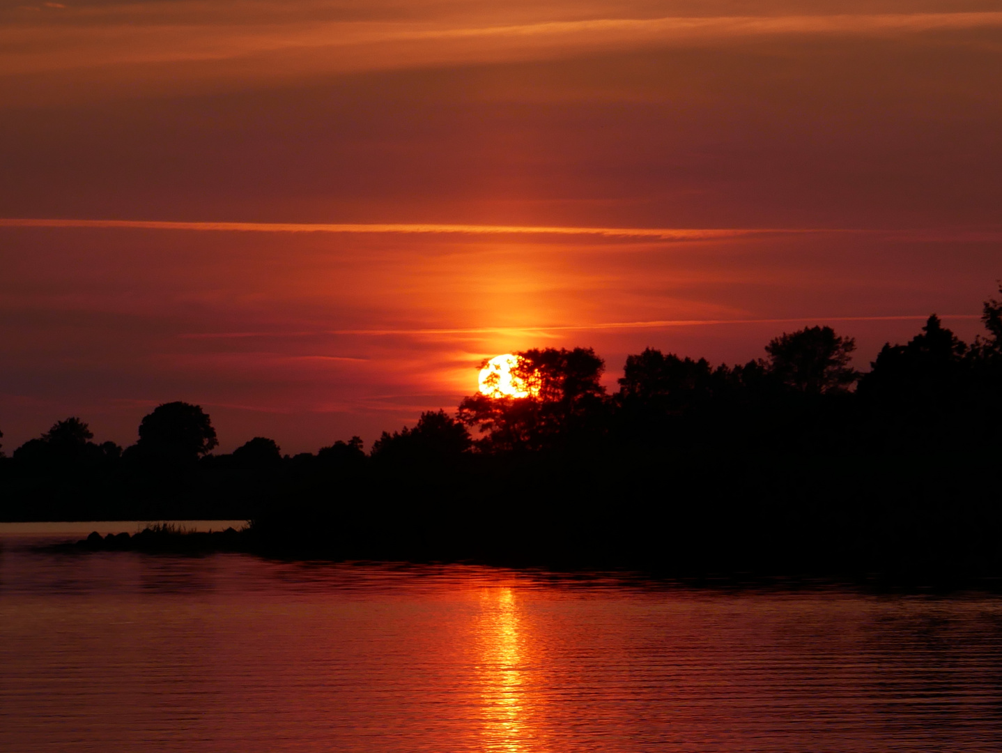 Sonnenuntergang an der Schlei