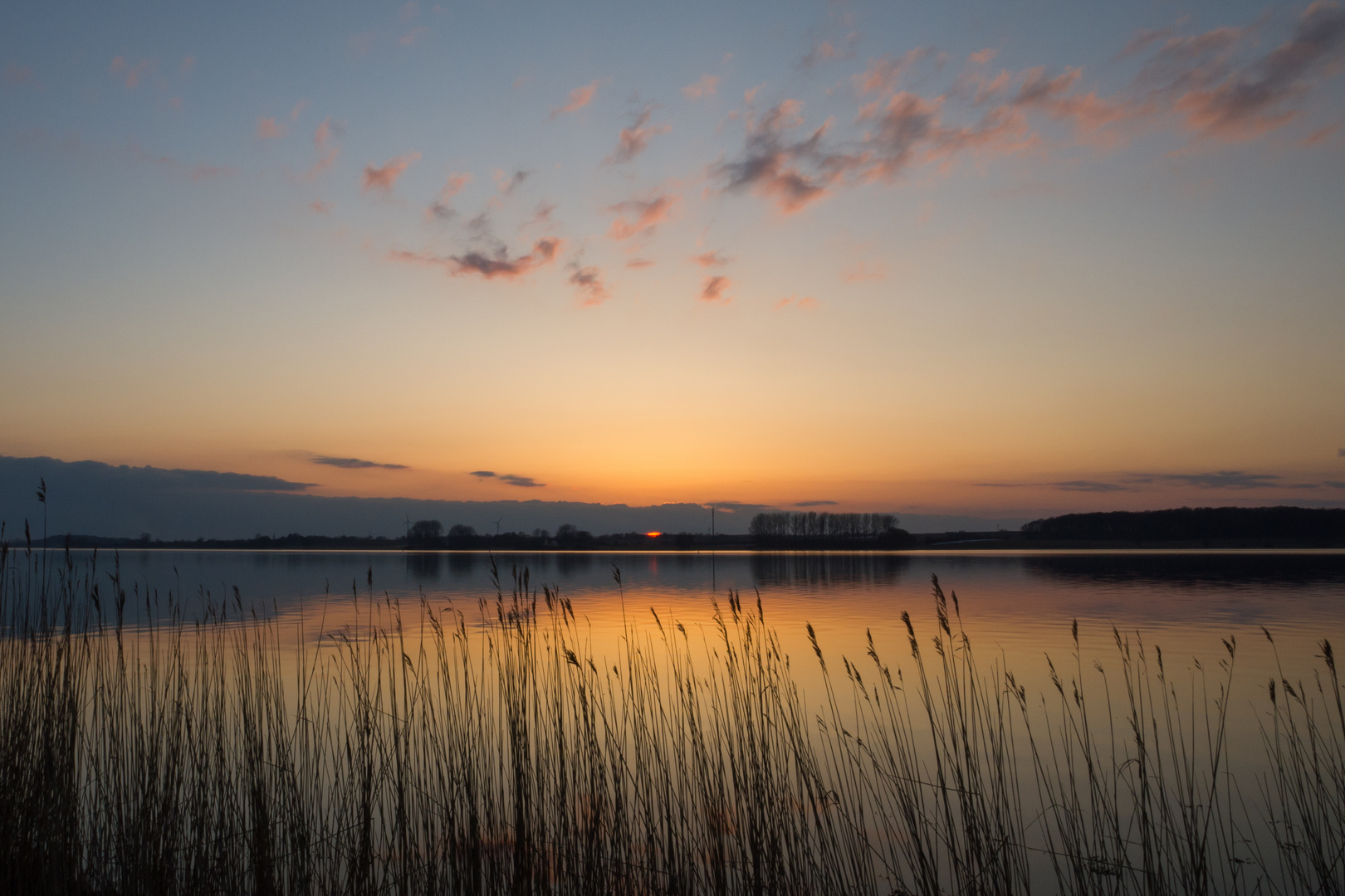 Sonnenuntergang an der Schlei