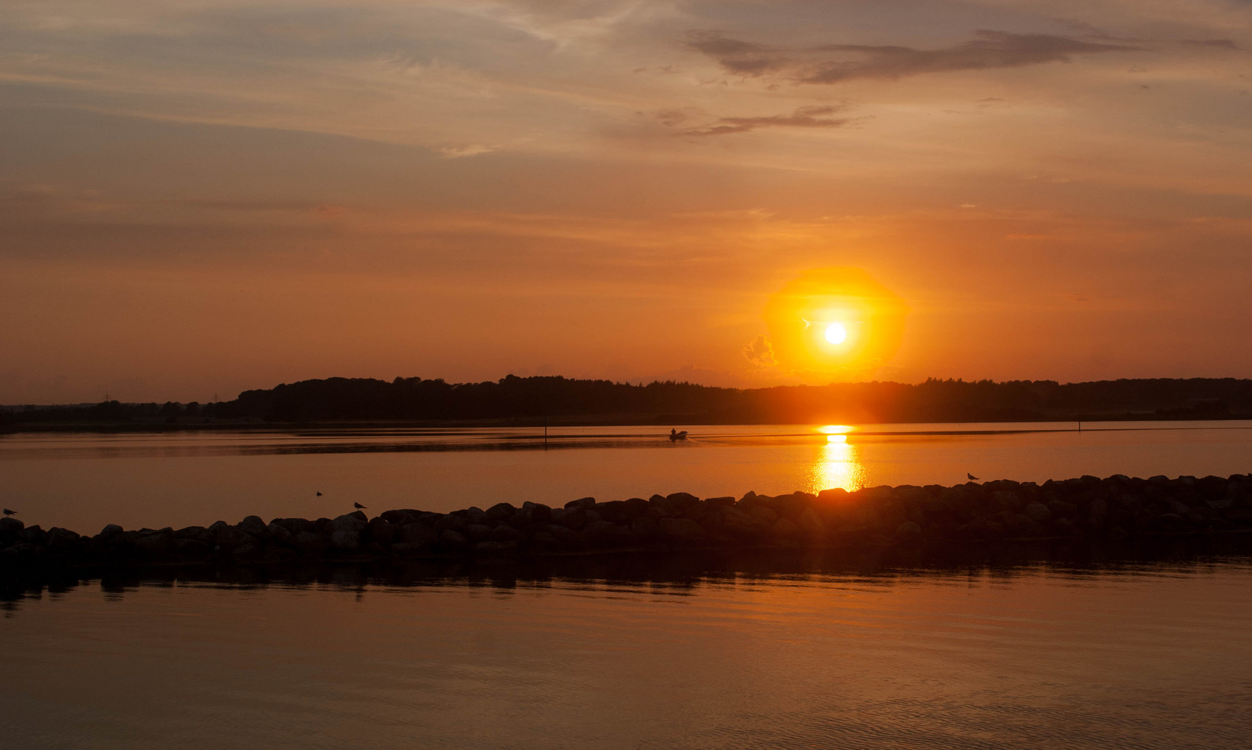 Sonnenuntergang an der Schlei