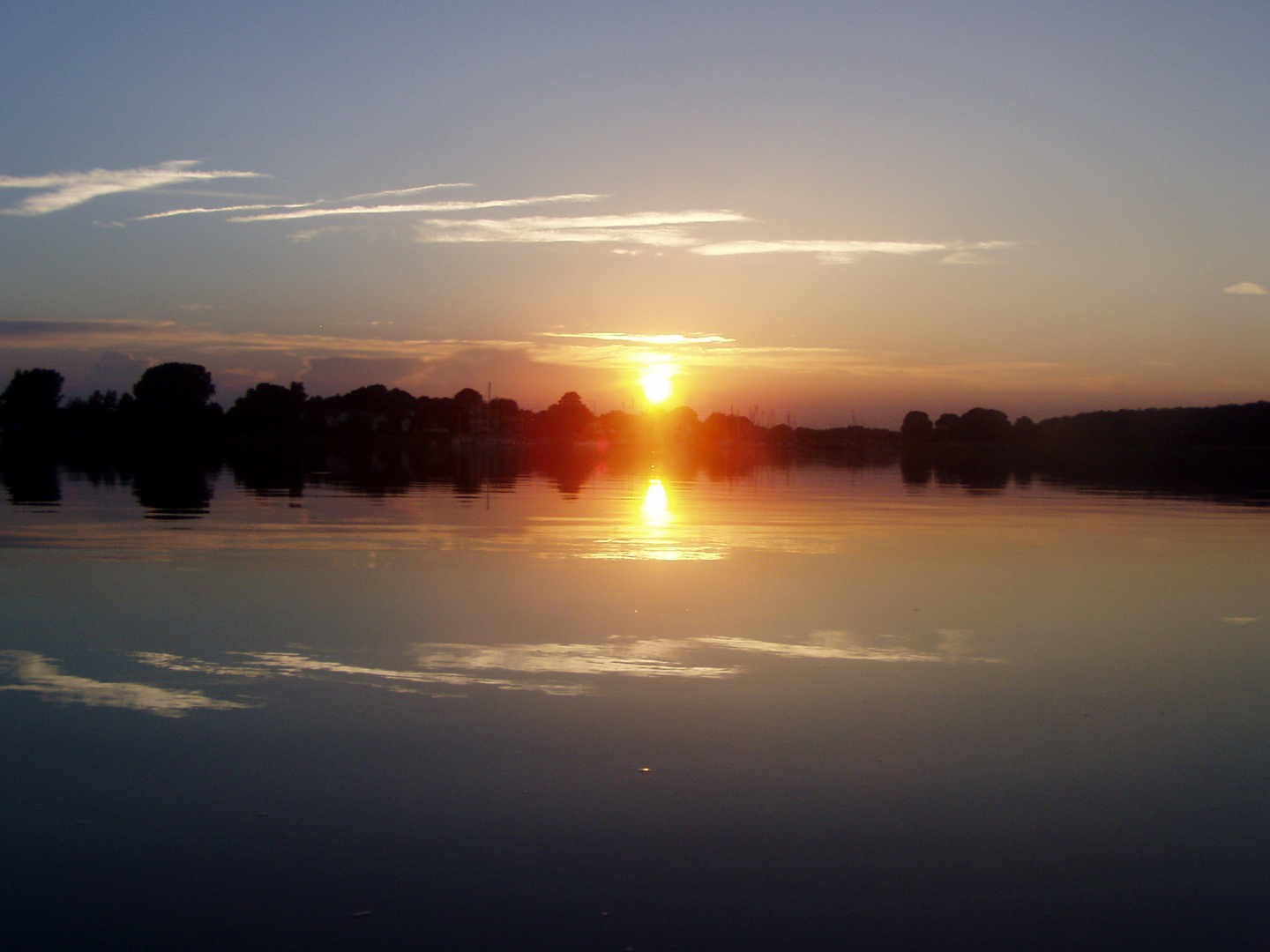 Sonnenuntergang an der Schlei