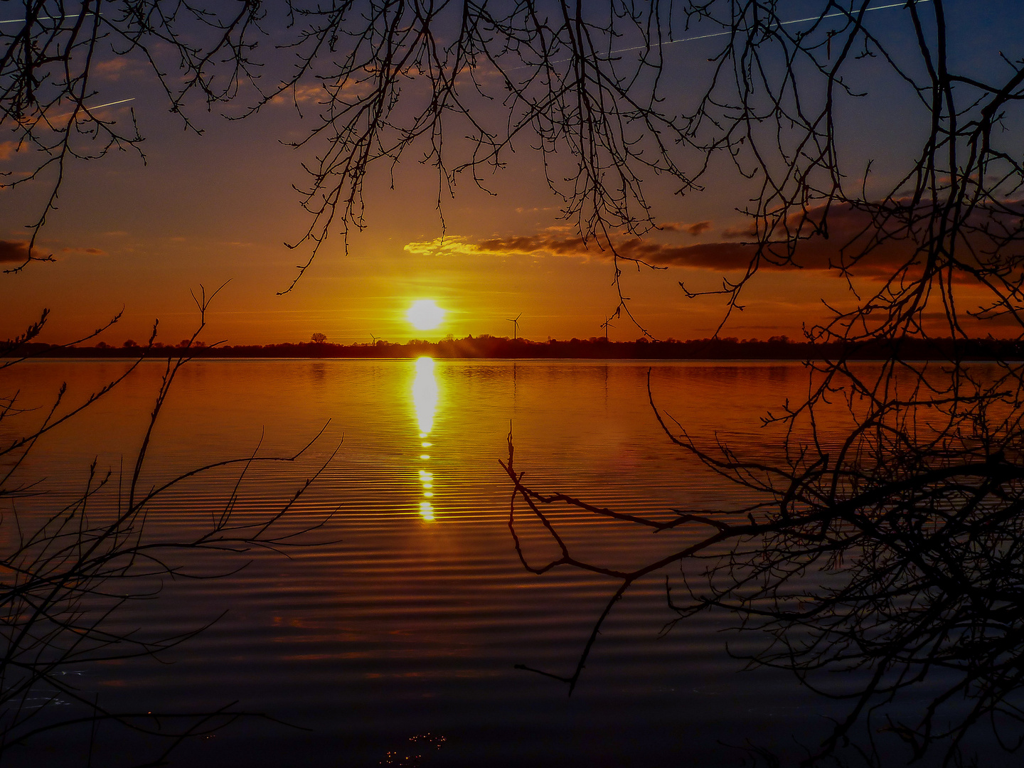 Sonnenuntergang an der Schlei