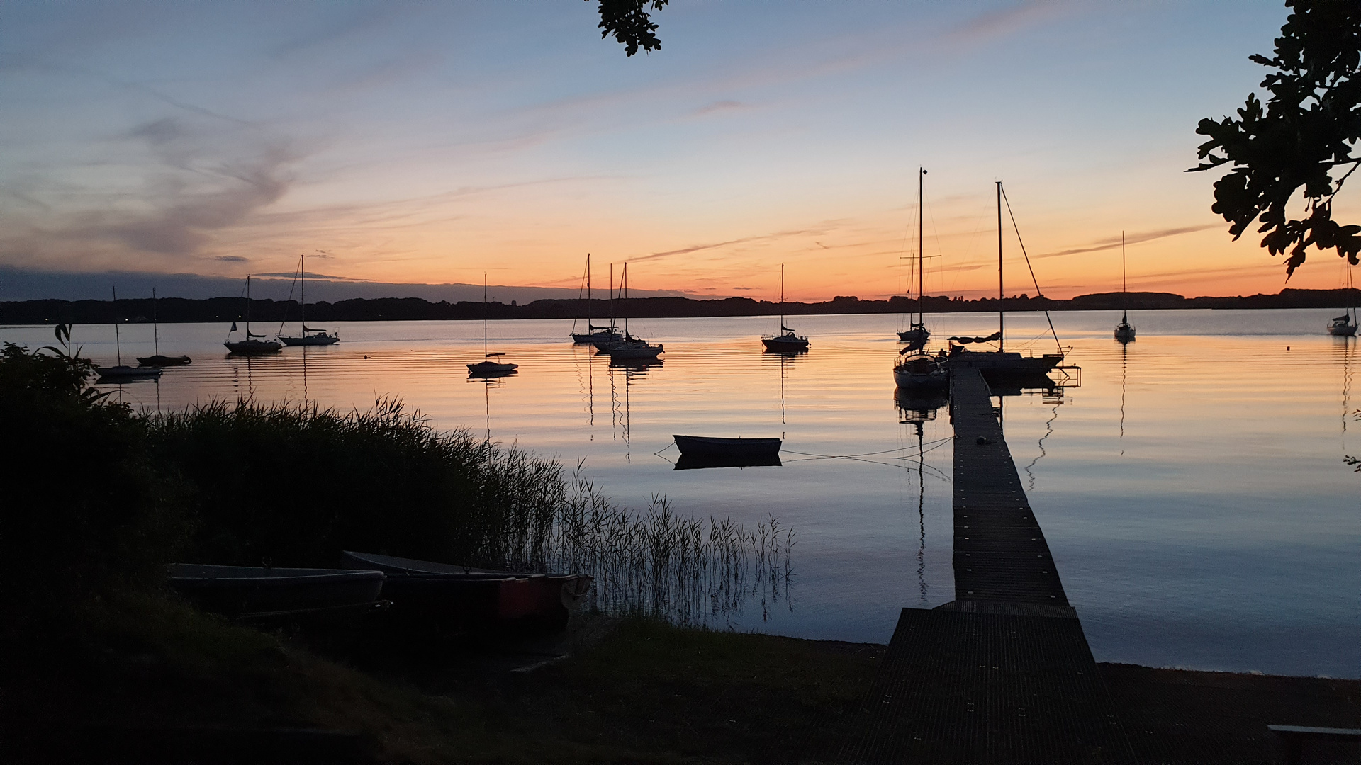 Sonnenuntergang an der Schlei