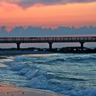 Sonnenuntergang an der Schönberger Strandbrücke (Ostsee)