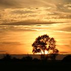 Sonnenuntergang an der schwäbischen Alb