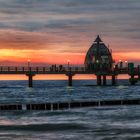 Sonnenuntergang an der Seebrücke