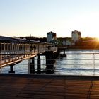 Sonnenuntergang an der Seebrücke in Heringsdorf