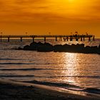 Sonnenuntergang an der Seebrücke Wustrow