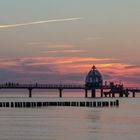 Sonnenuntergang an der Seebrücke Zingst