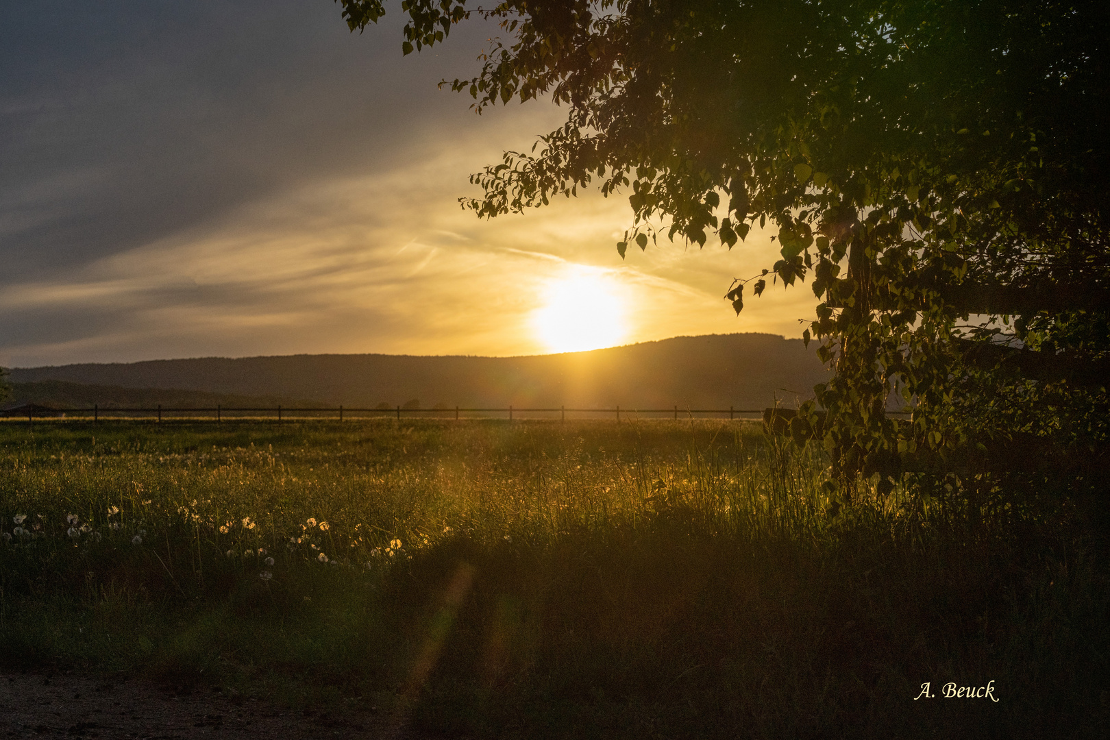 Sonnenuntergang an der Seemühle