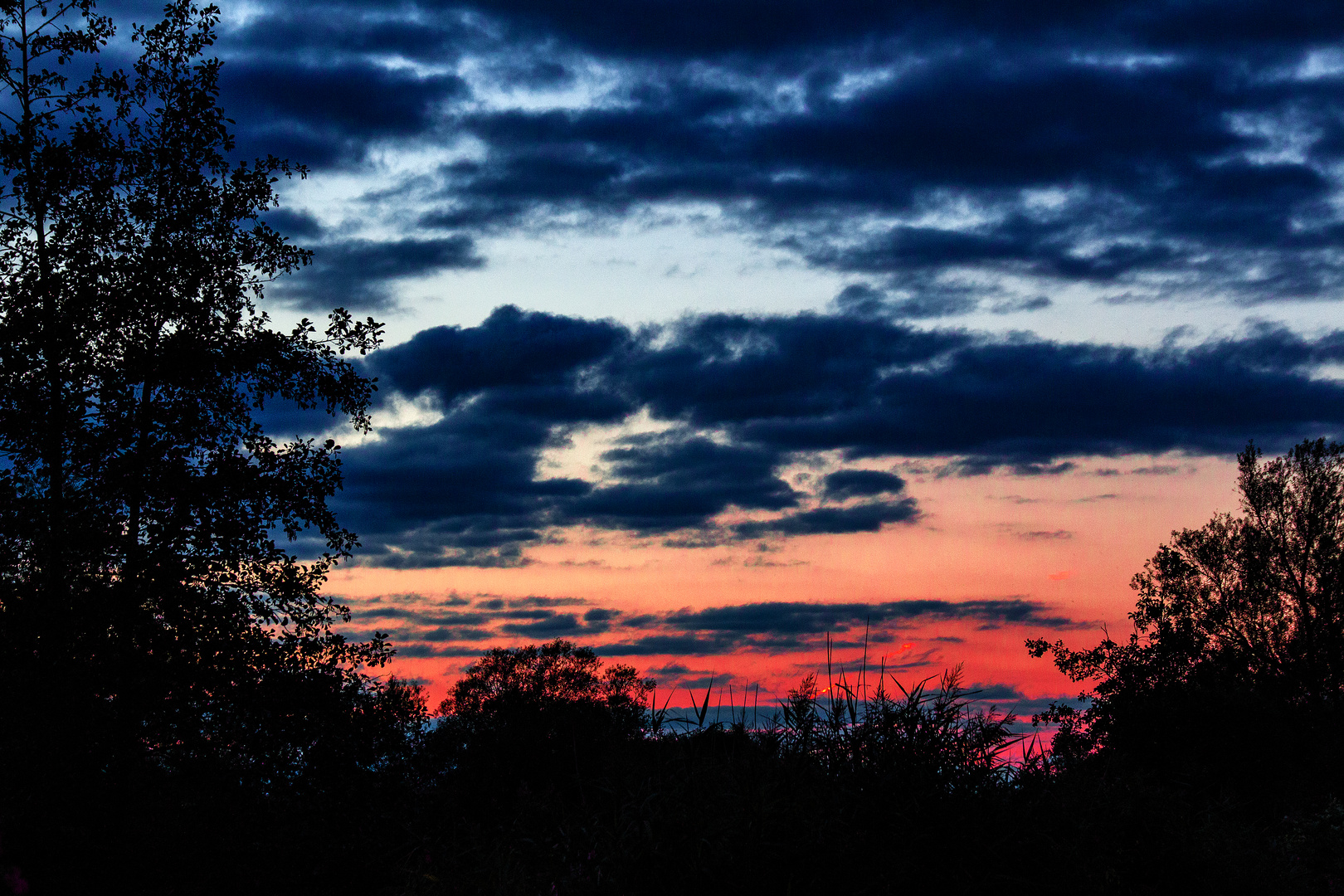 Sonnenuntergang an der Sieg