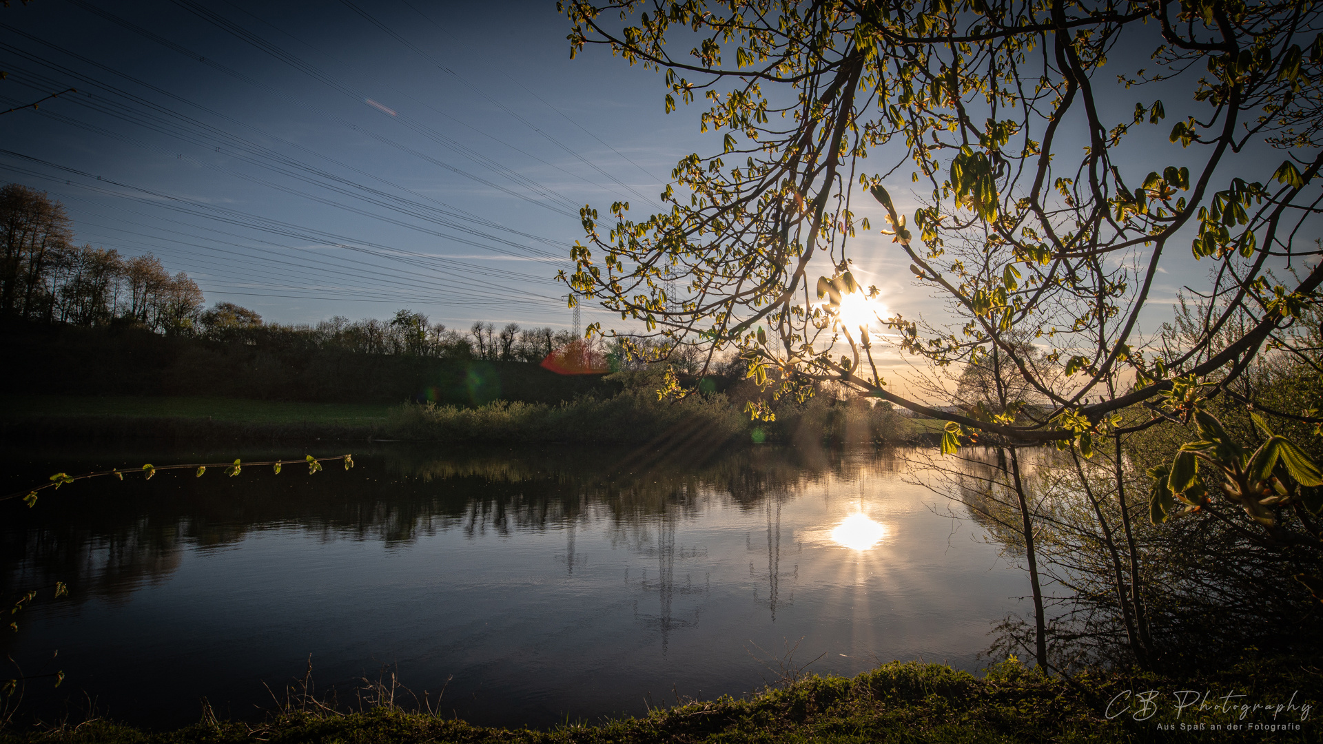 Sonnenuntergang an der Sieg