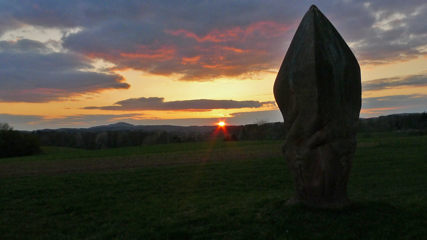 Sonnenuntergang an der Skulpturenstraße 2