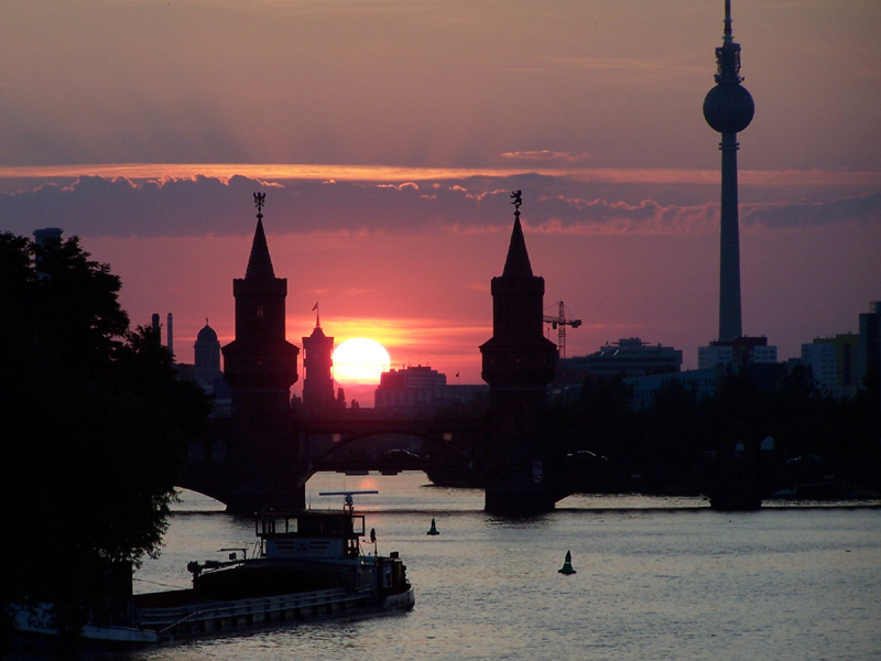 Sonnenuntergang an der Spree