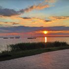 Sonnenuntergang an der Steinhuder Promenade