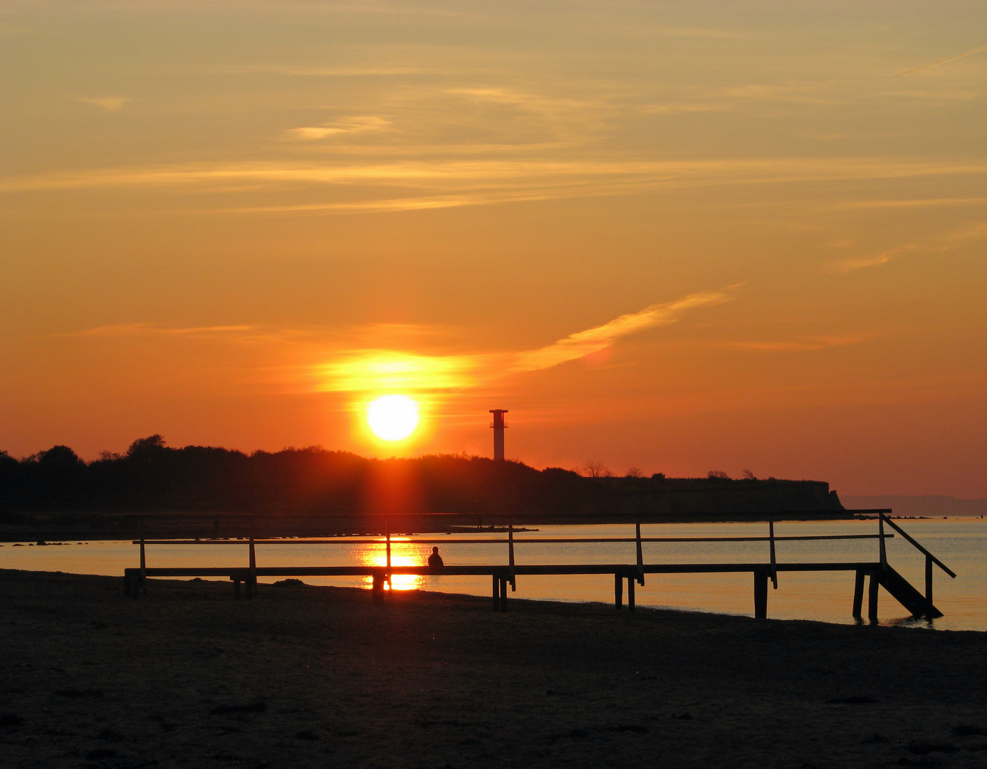 Sonnenuntergang an der Sunset-Bar