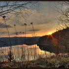 Sonnenuntergang an der Talsperre Eibenstock