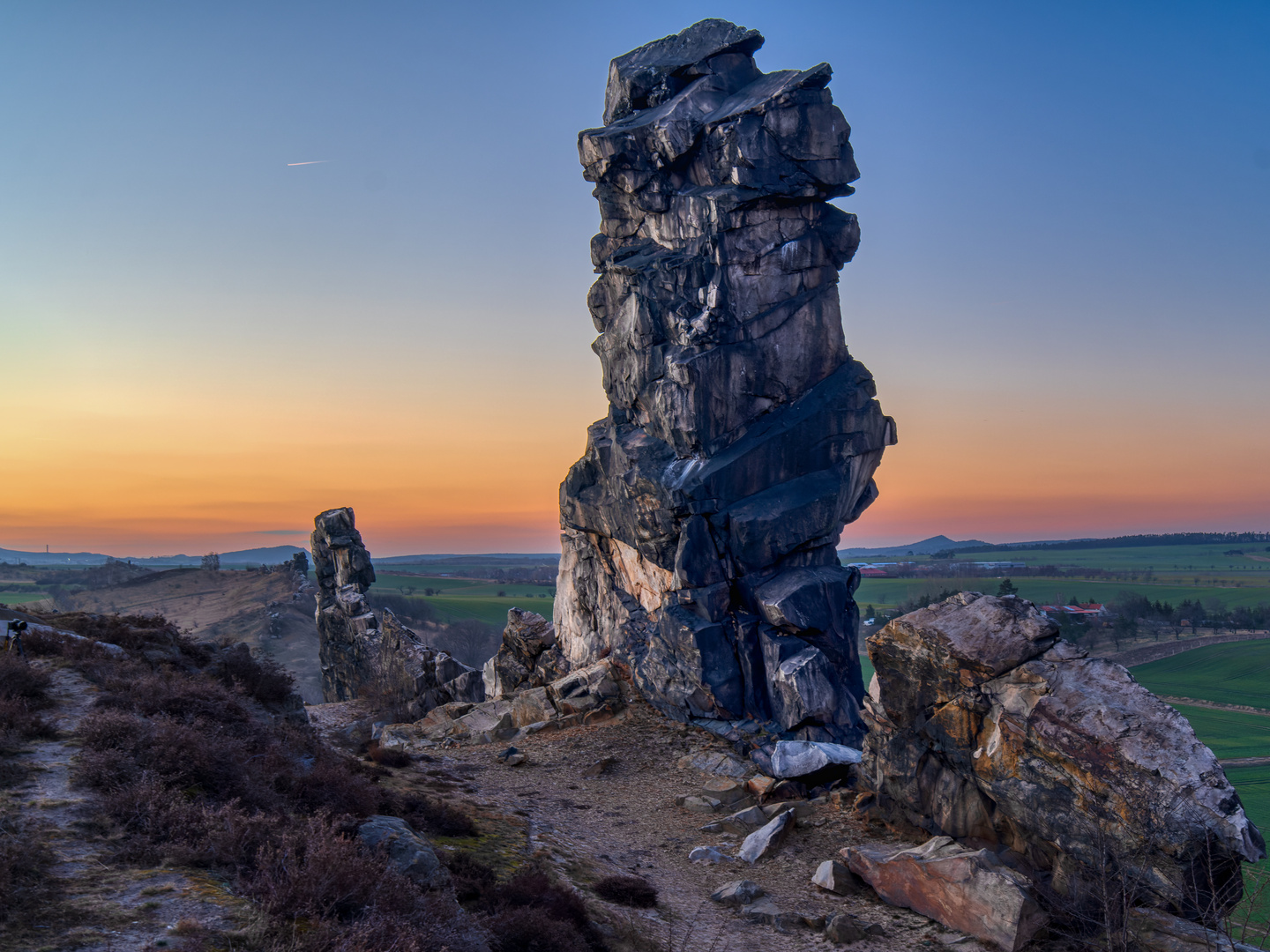 Sonnenuntergang an der Teufelsmauer