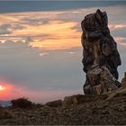 Sonnenuntergang an der Teufelsmauer ...