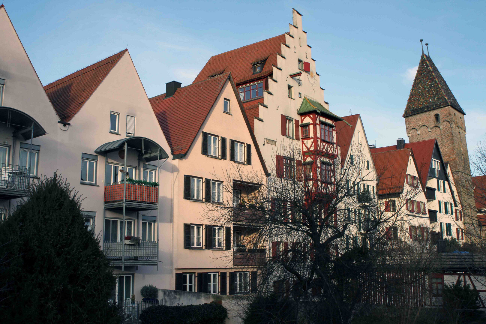 Sonnenuntergang an der Ulmer Stadtmauer