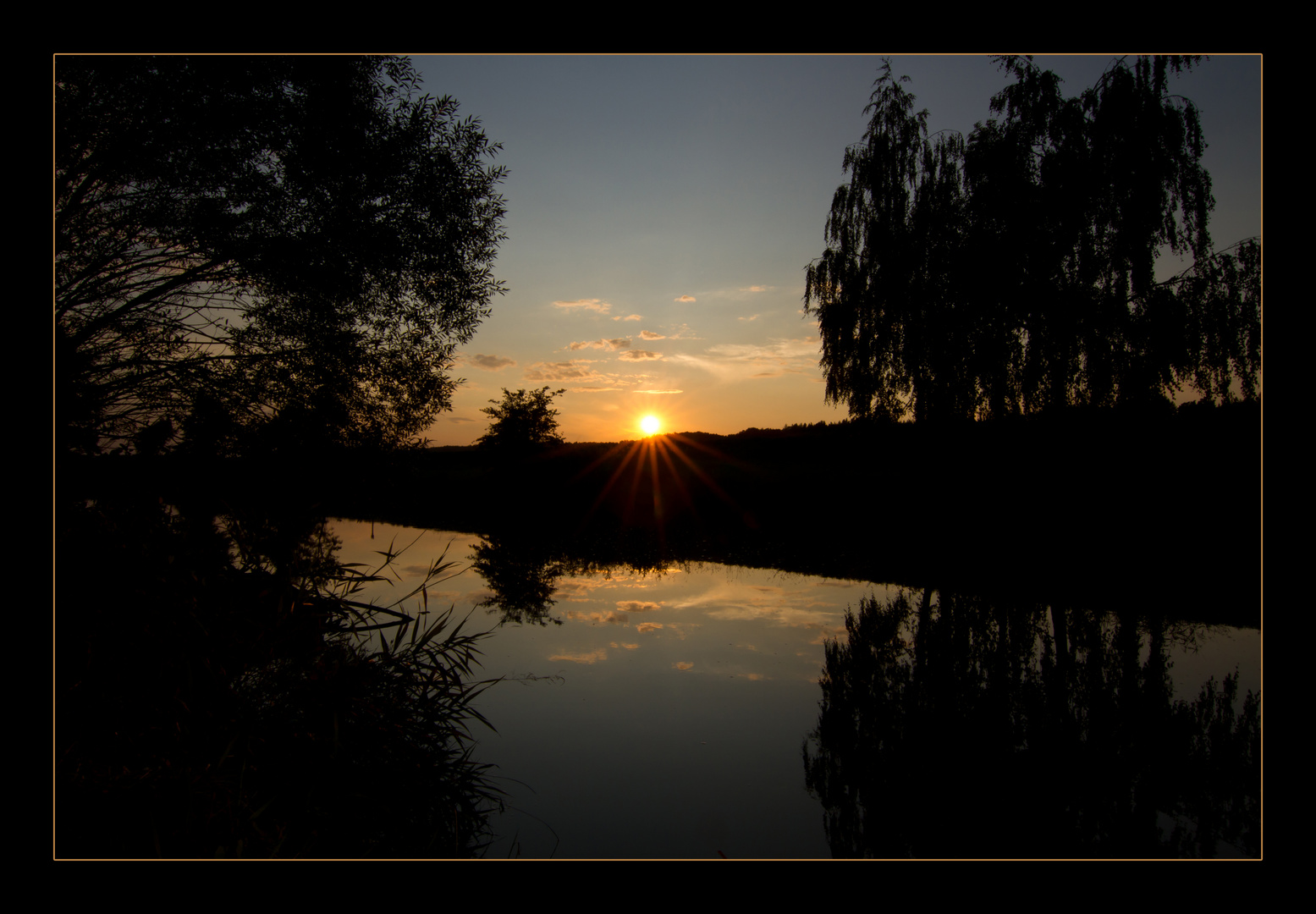 Sonnenuntergang an der Vils