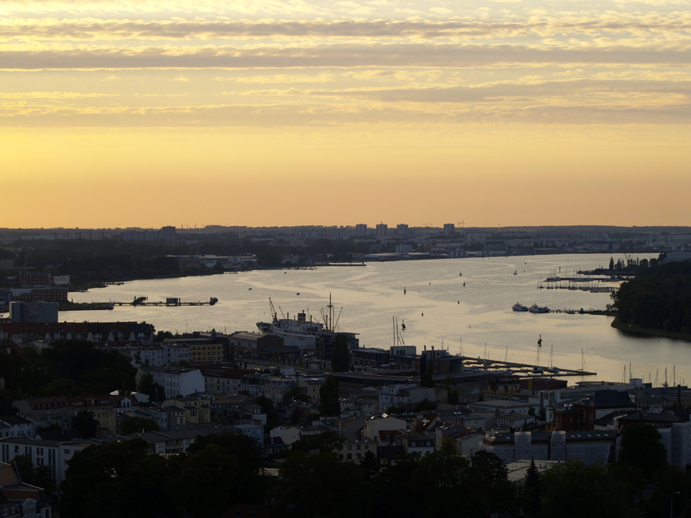 Sonnenuntergang an der Warnow