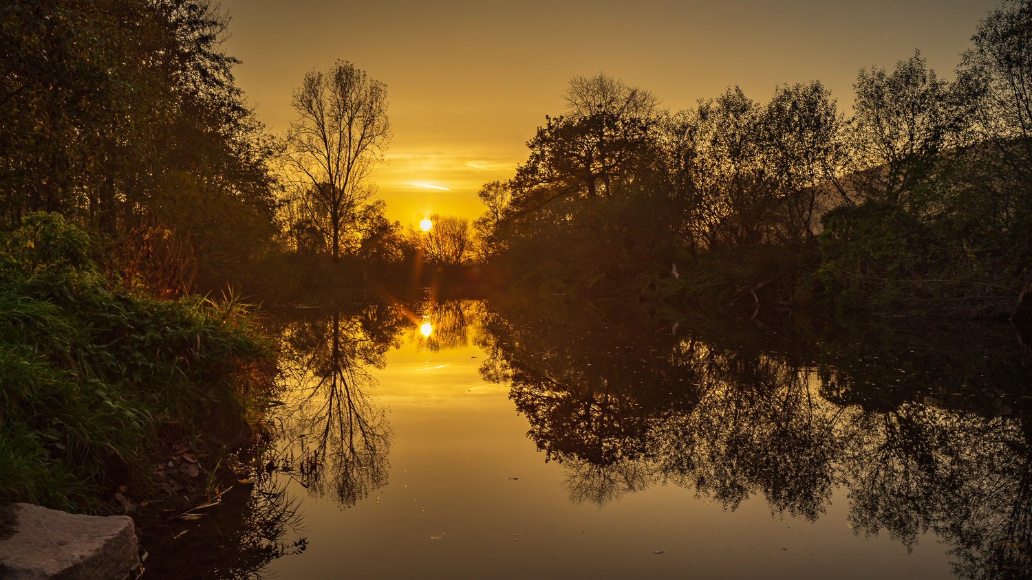 Sonnenuntergang an der ,,Weißen Elster"