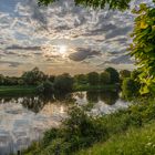 Sonnenuntergang an der Weser