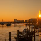 Sonnenuntergang an der Weser