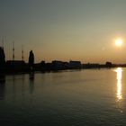 Sonnenuntergang an der Weser