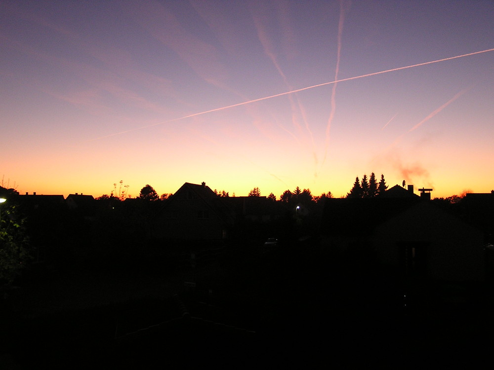 Sonnenuntergang an der Weser