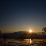 Sonnenuntergang an der Weser