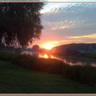 Sonnenuntergang an der Weser