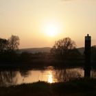 Sonnenuntergang an der Weser