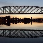 Sonnenuntergang an der Weser